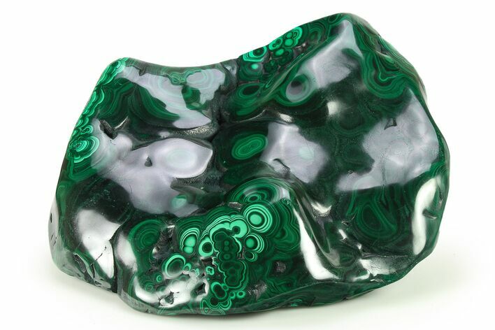 Banded Polished Malachite Specimen - DR Congo #273922